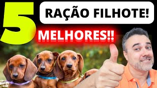 5 melhores RAÇÕES FILHOTES [upl. by Esened537]