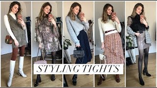 How To Style Tights  Styling Moments [upl. by Yaresed]