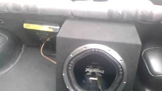 12 inch sony xplod subwoofer 300rms 1000w jvc amplifier 800rms [upl. by Anyahc]