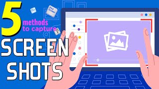 5 DIFFERENT WAYS TO CAPTURE SCREENSHOTS IN WINDOWS 10  Screen Capture Keyboard Shortcuts [upl. by Marnie741]