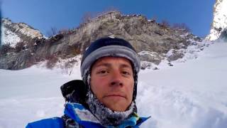 Skier Survives Fall Off 150 Foot Cliff [upl. by Niro]