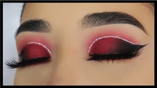 Cut Crease Rojo  PASO A PASO [upl. by Nahoj885]