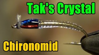 Taks Crystal Chironomid Fly Tying  Rick Takahashi Fly Pattern [upl. by Spatola]