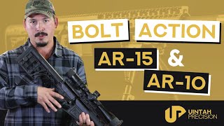 AR15 Build with Bolt Action  Uintah Precision [upl. by Ahidam]