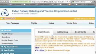 Online Train Ticket Booking via IRCTC [upl. by Kial89]