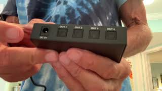 How to use a SPDIF TosLink 4 to 1 Audio optical splitter [upl. by Sinclare]