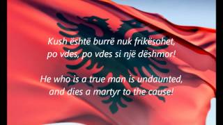 Albanian National Anthem  quotHymni I Flamuritquot SQEN [upl. by Nosrak]