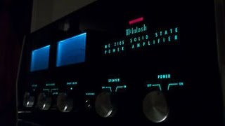 McIntosh  MC2105 quotPRECISION FIDELITY STEREO AMPLIFIERquot [upl. by Eittod316]