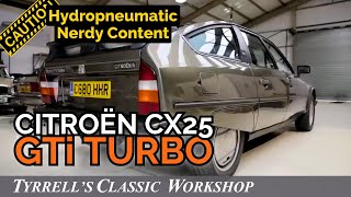 Citroën CX 25 GTi Turbo  a rare beast with party tricks  Tyrrells Classic Workshop [upl. by Annairba]