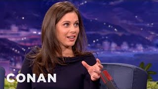 Erin Burnett Interview Part 1 102312  CONAN on TBS [upl. by Sikras]