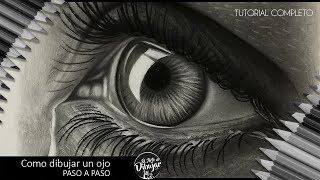 Como dibujar un ojo realista a lápiz paso a paso I How to draw eyes [upl. by Yntrok176]