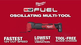 Milwaukee® M12 FUEL™ Oscillating MultiTool [upl. by Duyne]