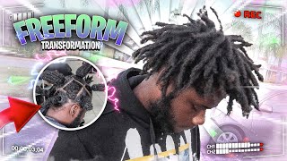 AMAZING FREEFORM Dreadlock Transformation  First Retwist Ever KODAK EDITION [upl. by Yssirhc]