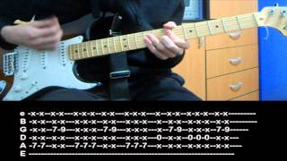 RHCP  Cant Stop Guitar lesson with TAB [upl. by Chaffin]