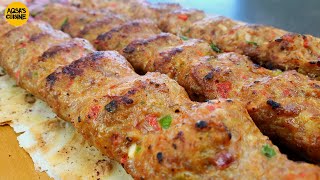 Turkish Adana Kebab ORIGINAL Recipe  Turkish Kebab Without Grill by Aqsas Cuisine  Turkish Kebab [upl. by Mayram33]