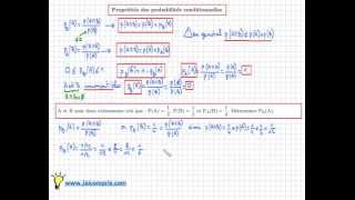 probabilités conditionnelles  propriétés  cours très important [upl. by Sirromad164]