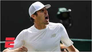 Stan Wawrinka falls in the 2nd round to unseeded American Reilly Opelka  2019 Wimbledon Highlights [upl. by Audrey]