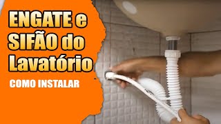 SIFÃO E ENGATE DE LAVATÓRIO APRENDA INSTALAR [upl. by Yleik]