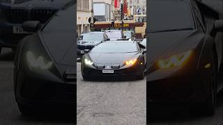 Lamborghini Sport Car 🚗 in New Bond Street London ❤️ ☝️ 👍 [upl. by Terrab]