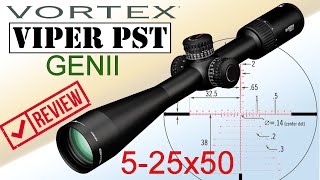 Vortex VIPER PST GEN II 525X50 FFP review [upl. by Diannne]