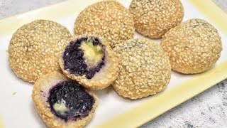 BUCHI RECIPE Ube and Cheese filling [upl. by Uchida353]