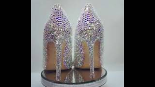 DIY Designer Swarovski Crystal Shoes  How to create Your Own Custom Swarovski Crystal BLING Shoes [upl. by Hodosh]