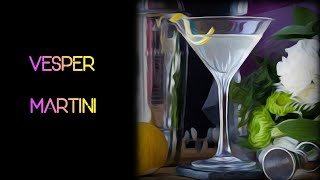 VESPER MARTINI cocktail  recipe and how to make [upl. by Sadira387]