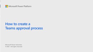 How to create a Teams approval process [upl. by Trumann]