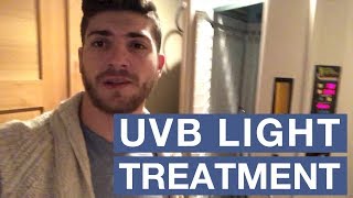 Psoriasis UVB Light Treatment from the actual booth [upl. by Nuahsar696]