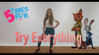 Fun Easy Dance Class Choreography to Zootopias Try everything [upl. by Rie]