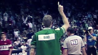 Larry Bird Wins 1988 3Point Shootout in WarmUp Jacket [upl. by Ardnad404]