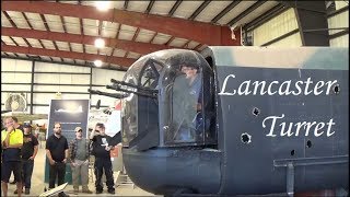 Lancaster FN121 Tail Gun Turret Demo [upl. by Hannover]