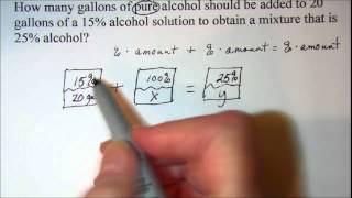 Mixture Word Problem [upl. by Eneiluj]