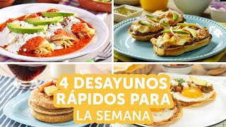 4 desayunos rápidos para la semana  Kiwilimón [upl. by Yelkrab90]