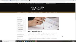 ProctorU Introduction  Faculty Tutorial  Oakland University Moodle [upl. by Meredeth]