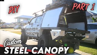 Custom Steel Canopy Build Part 1  4x4 [upl. by Luise]