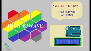 arduino and 40x4 LCDHD44780 interface and source code by Technowave G [upl. by Inalel]