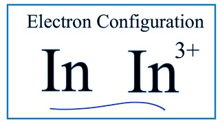 How to Write the Electron Configuration for Indium In [upl. by Ntsud]