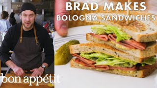 Brad Makes Fried Bologna Sandwiches  From the Test Kitchen  Bon Appétit [upl. by Ash]