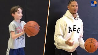 JJ Redicks 8Year Old Son Challenged Josh Hart To A 3Point Contest 🏀 [upl. by Pond]