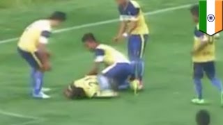 Goal celebration death Indian soccer player dies after breaking his neck [upl. by Gnav]