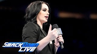 Paige opens SmackDown ready to fire Samoa Joe SmackDown LIVE Oct 2 2018 [upl. by Yot]