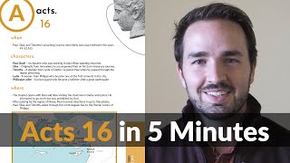 Acts 16 Summary in 5 Minutes  2BeLikeChrist [upl. by Beka]