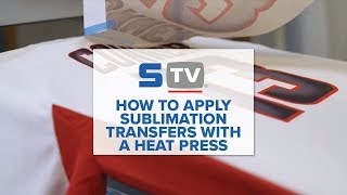 How To Apply Sublimation Transfers with a Heat Press [upl. by Hannavas]