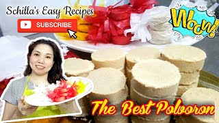 The Best Polvoron Homemade Polvoron better than Goldilocks  Schillas Easy Recipes [upl. by Elli]