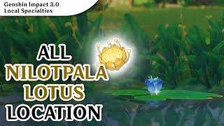 Nilotpala Lotus 79  8 Locations  Genshin Impact [upl. by Snilloc]