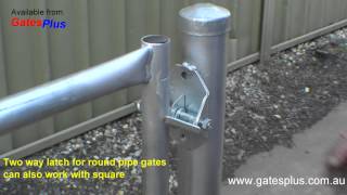 Gate Latch 2 way for round pipe and square [upl. by Esch]