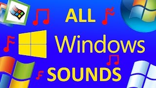 ALL MICROSOFT WINDOWS SOUNDS WINDOWS 110 [upl. by Sidalg]