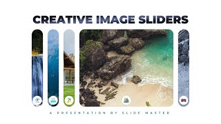 Creative Image Sliders in PowerPoint  Type 1  Slide Master Tutorial [upl. by Shatzer]