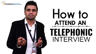 HOW TO ATTEND A TELEPHONIC INTERVIEW FOR FRESHERS  INTERVIEW TIPS [upl. by Sair]